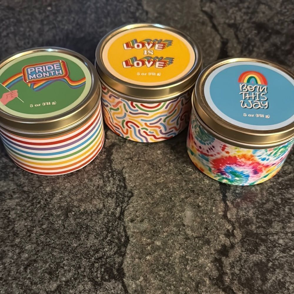 Pride and Love candles  set of  3 - Picture 2 of 6